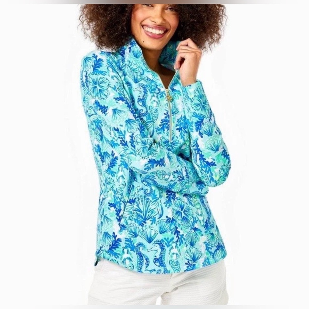 Lily Pulitzer Popover - women’s Large - Seaglass